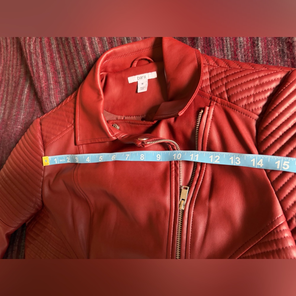 Burgundy Moto Jacket - Picture 8 of 12